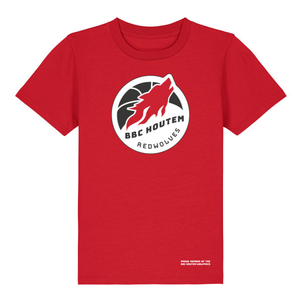 T-shirt kinderen - rood Thumbnail